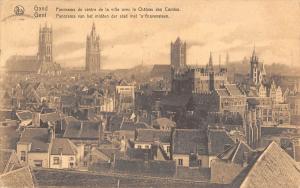 B98311 gand gent panorama du centre de la ville avec le chateau  comtes belgium