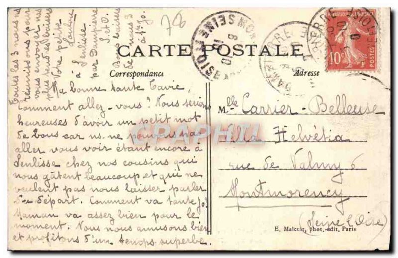 Old Postcard Interior L & # 39Abbaye Vaux de Cernay