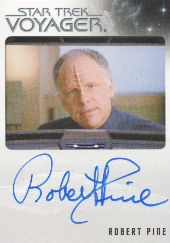 Robert Pine Star Trek Voyager Hand Signed Photo Autograph Card