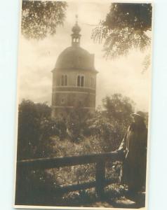 Old rppc BUILDING SCENE Architecture Postcard AB1260