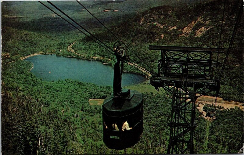 Vtg Franconia Notch New Hampshire NH Cannon Mountain Aerial Tramway Postcard