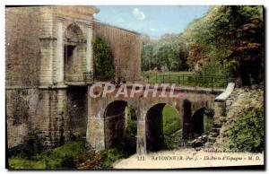 Old Postcard Bayonne La Porte d & # 39Espagne