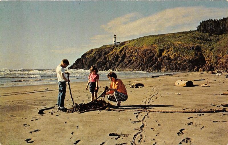 Fort Canby State Park-Ilwaco Washington~North Head Lighthouse~Lady/Kids by Kelp