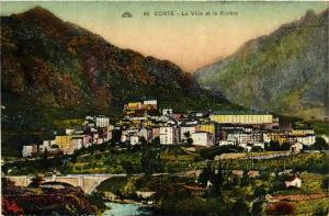 CPA CORSE CORTE - La ville et la Riviere (711628)