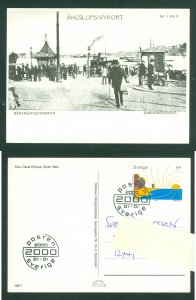 Sweden 1904/2000.Reprint. Boarding.Ferry.People. Postal Used,