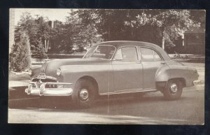 1952 PONTIAC CHIEFTAIN 2 DOOR SEDAN CAR DEALER ADVERTISING POSTCARD