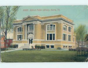 Bent Corner Divided Back LIBRARY SCENE Barre Vermont VT hs2864