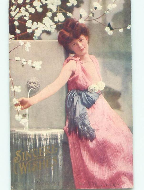 Divided-Back PRETTY WOMAN Risque Interest Postcard AA8050