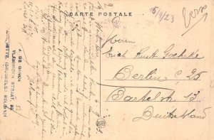 L134 Belgium 1923 Brussels Panoramic View vintage postcard