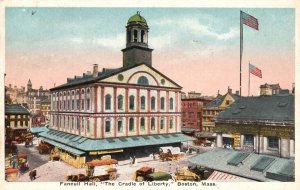 Vintage Postcard 1916 Faneuil Hall The Cradle Of Liberty Boston Massachusetts MA