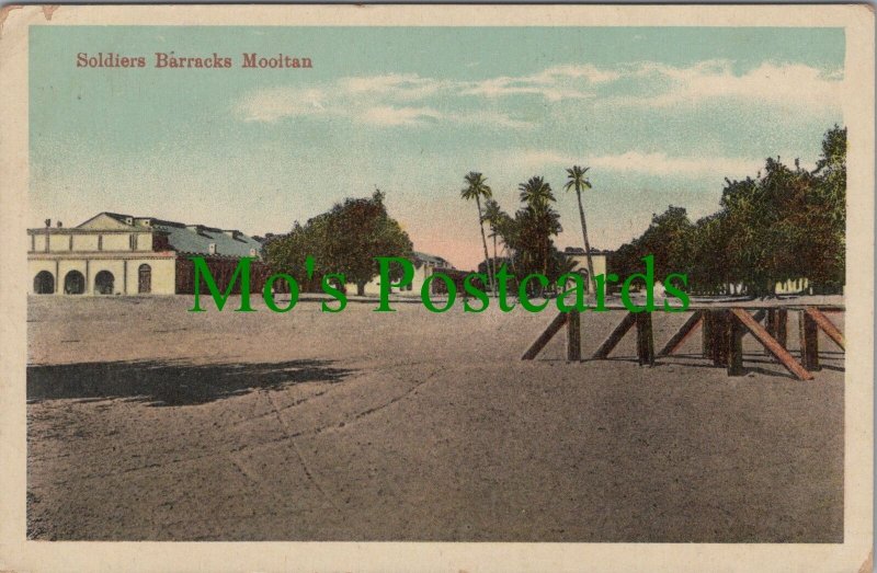 India Postcard - Soldiers Barracks Mooltan  RS33968