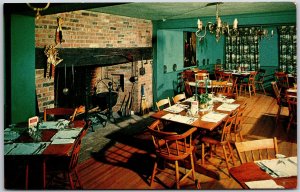 Mount Bethel New Jersey NJ, King George Inn, Interior, Dining Room, Postcard