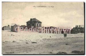 Old Postcard Concarneau beach