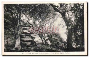 Postcard Old Noirmoutier Island Cave Saint Philbert