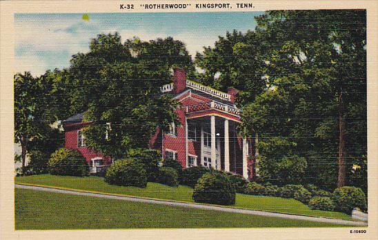 Tennessee Kingsport Rotherwood Built In 1818