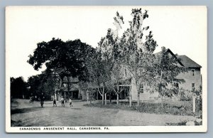 CANADENSIS PA AMUSEMENT HALL ANTIQUE POSTCARD