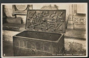 Devon Postcard - Old Chest in South Choir Aisle, Exeter Cathedral   RS15811