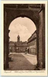 M-26216 View of Jean Paul's Square with Gymnasium Bayreuth Germany