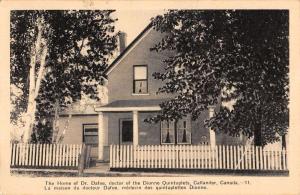 Callander Ontario Canada Dr Dafoe Home Exterior Antique Postcard K17287