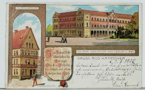 Hannover Altes Lyceum c1898 Postcard K10