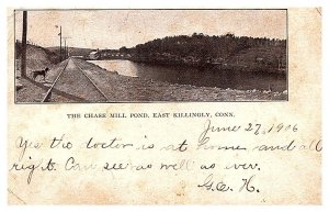 Connecticut East Killingly ,  Chase Mill Pond, view from 1906