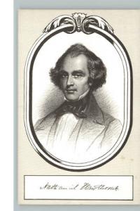 Nathaniel Hawthorne Novelist Postcard