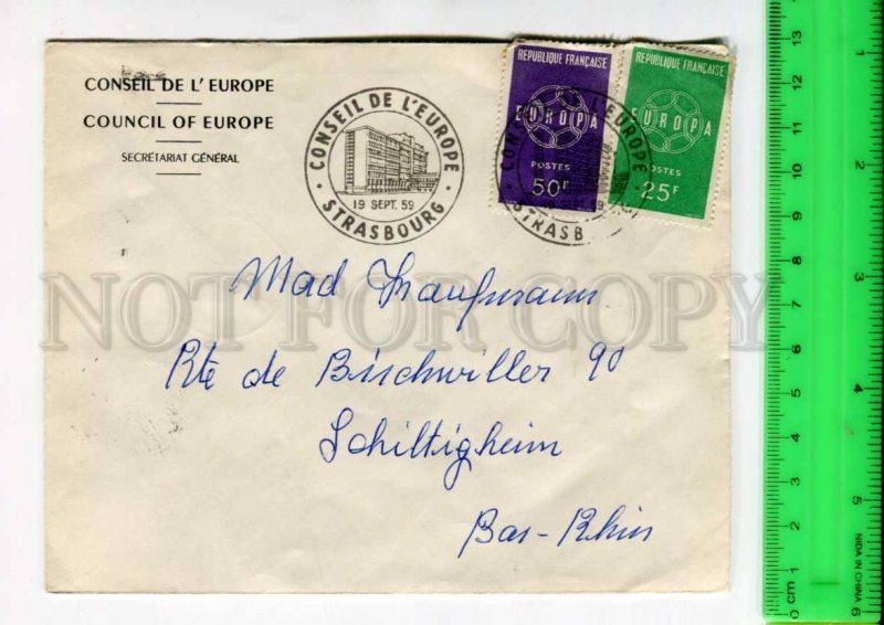 425062 FRANCE Council of Europe 1959 year Strasbourg European Parliament COVER