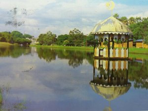 Vintage Postcard Taiping Lake and Pavilion Malaysia