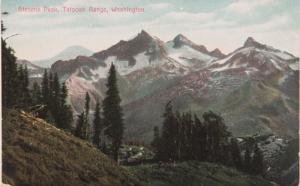 Stevens Peak Tatoosh Range Washington WA Unused Vintage Postcard D33  