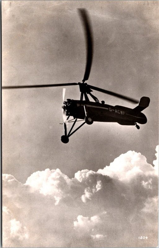 Vintage Photograph of Cierva C-30P Autogiro G-ACWF Barcelona 1940s JC4
