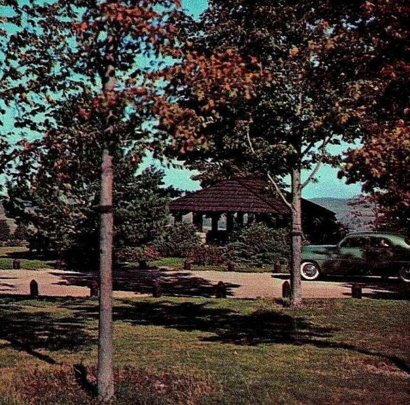 Petoskey Michigan Mi Autoroute US-131 Turnout Voiture non Utilisé Unp Vtg Chrome