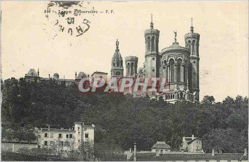 Old Postcard Lyon Fourviere