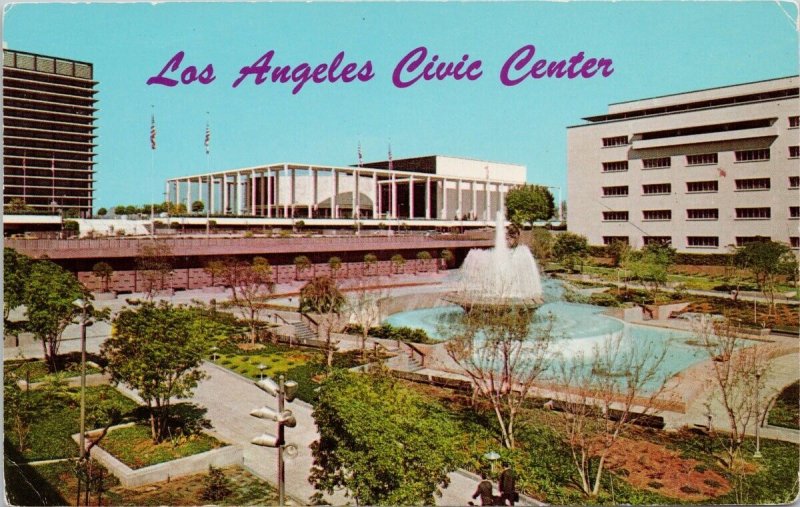 Los Angeles Civic Center LA California CA Mark Tabor Theatre Unused Postcard H48
