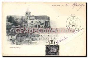 Postcard Old Thunder Church St Pierre