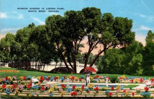 Indiana South Bend Sunken Garden In Leeper Park