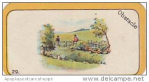 Carreras Cigarette Card Greyhound Racing Game No 29 Obstacle