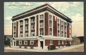 1916 PICTURE POST CARD ELKS TEMPLE GRAND RAPIDS MI