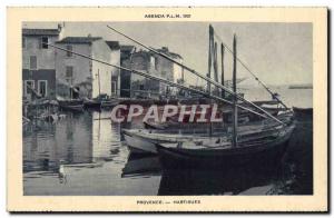 Postcard Old Provence Martigues Boat