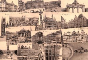 Set of 16 postcards old Brussels Belgium