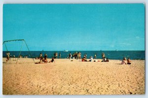 c1960 Jackson Mississippi Vintage Postcard Along The Beach Gulf Coast Playground