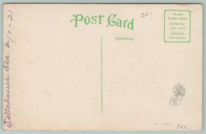 Tallahassee Florida~Ox Cart Rickshaw~Peg Leg Driver~1921 Postcard