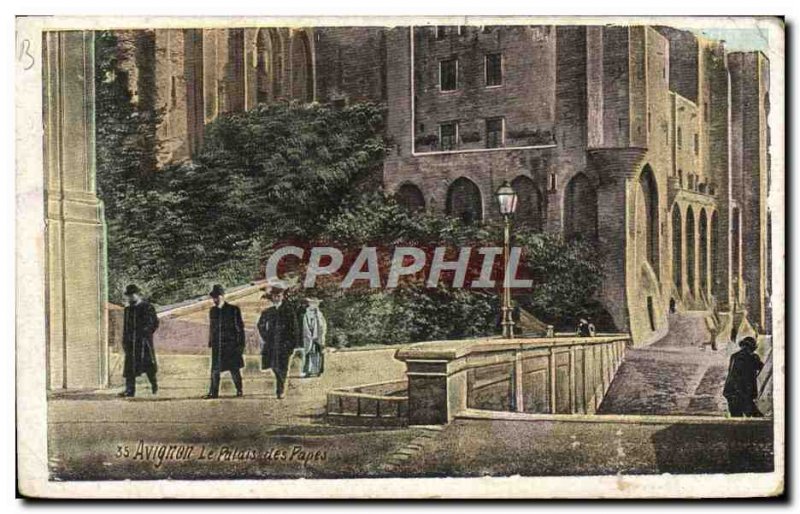 Old Postcard Avignon Palais Des Papes