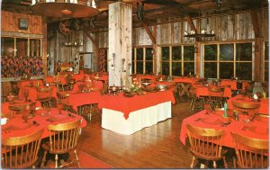 Postcard VT Wilmington - Old Red Mill restaurant dining room