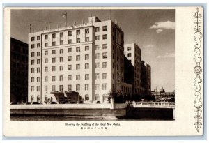 Osaka Japan Postcard Showing The Building of the Hotel New Osaka 1954 Posted