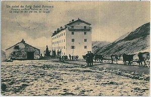 AOSTA province vintage postcard - SMALL SAN BERNARDO 1925-