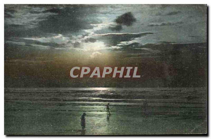 Old Postcard Deauville Beach Sunset Fleurie