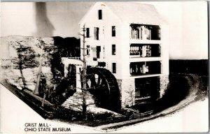 Model of Grist Mill, Ohio State Museum Columbus OH Vintage Postcard O34