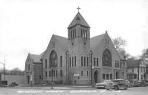 Oskaloosa Iowa Methodist Church Real Photo Antique Postcard K103374