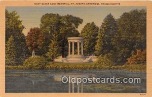 Mary Baker Eddy Memorial, Mt Auburn Cambridge, Mass, USA Unused 