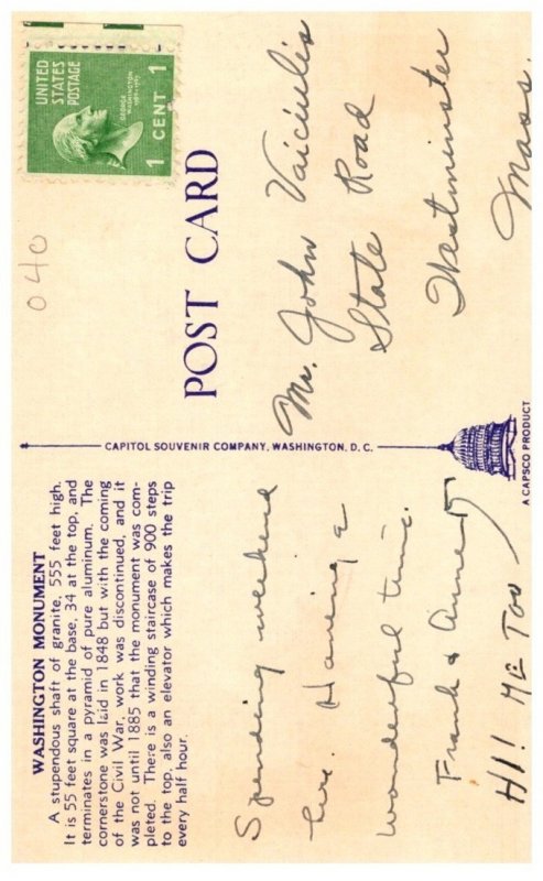 Washington D.C.  Washington Monument